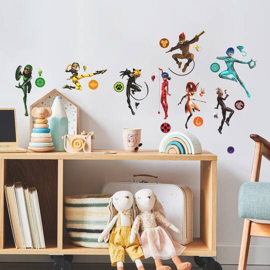 RoomMates Miraculous: Tales Of Ladybug and Cat Noir Peel & Stick Wall Decals